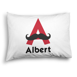 Mustache Print Pillow Case - Standard - Graphic (Personalized)