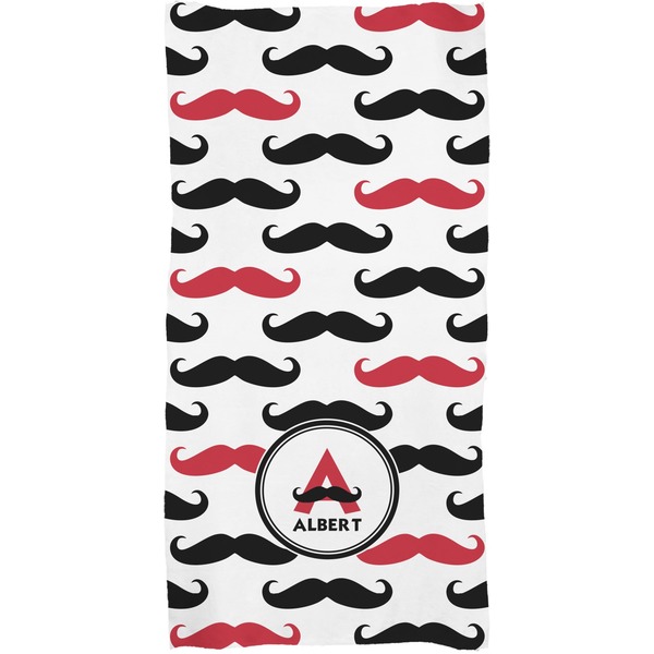 Mustache Print Full Sized Bath Towel - Apvl