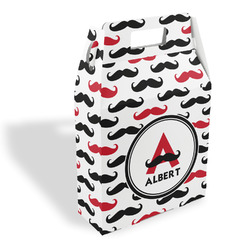 Mustache Print Gable Favor Box (Personalized)