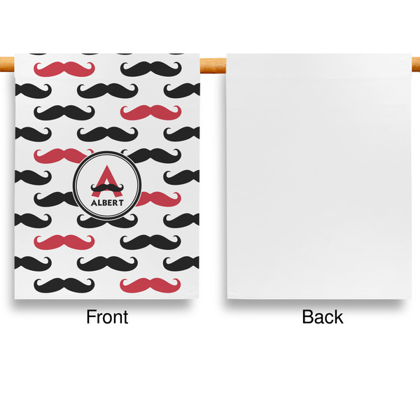 Mustache Print Garden Flags - Large - Single Sided - APPROVAL