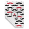Mustache Print Garden Flags - Large - Single Sided - FRONT FOLDED