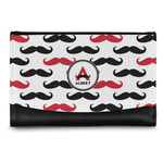 Mustache Print Genuine Leather Women's Wallet - Small (Personalized)