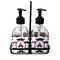 Mustache Print Glass Soap & Lotion Bottles (Personalized)