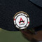 Mustache Print Golf Ball Marker Hat Clip - Gold - On Hat
