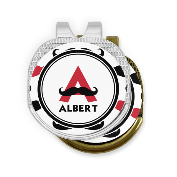 Mustache Print Golf Ball Marker Hat Clip - PARENT/MAIN