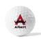 Mustache Print Golf Balls - Generic - Set of 12 - FRONT