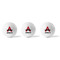 Mustache Print Golf Balls - Generic - Set of 3 - APPROVAL