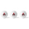 Mustache Print Golf Balls - Titleist - Set of 3 - APPROVAL