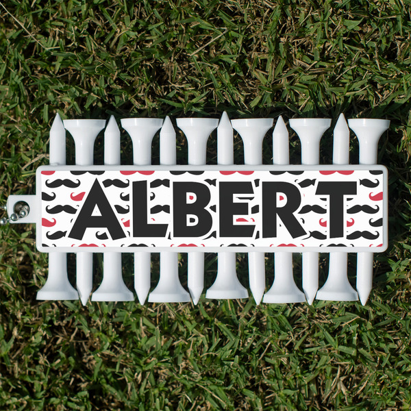 Custom Mustache Print Golf Tees & Ball Markers Set (Personalized)