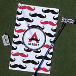 Mustache Print Golf Towel Gift Set (Personalized)