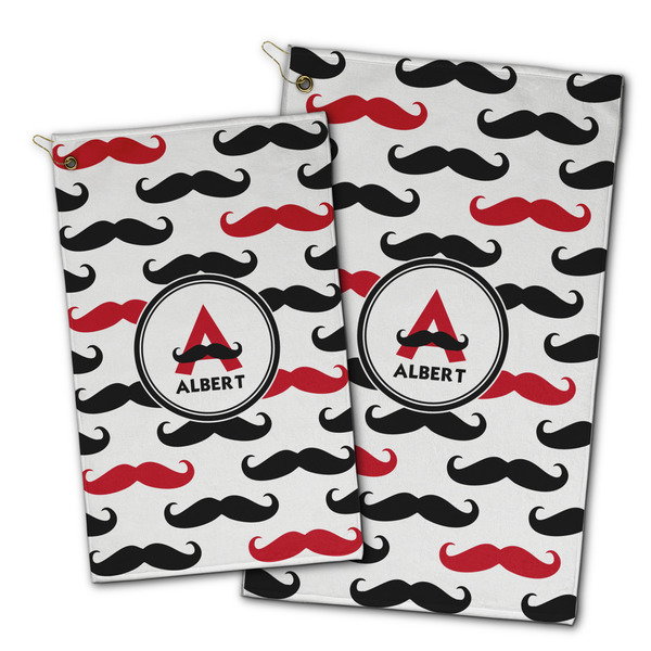 Mustache Print Golf Towel - PARENT (small and large)