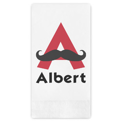 Mustache Print Guest Paper Towels - Full Color (Personalized)