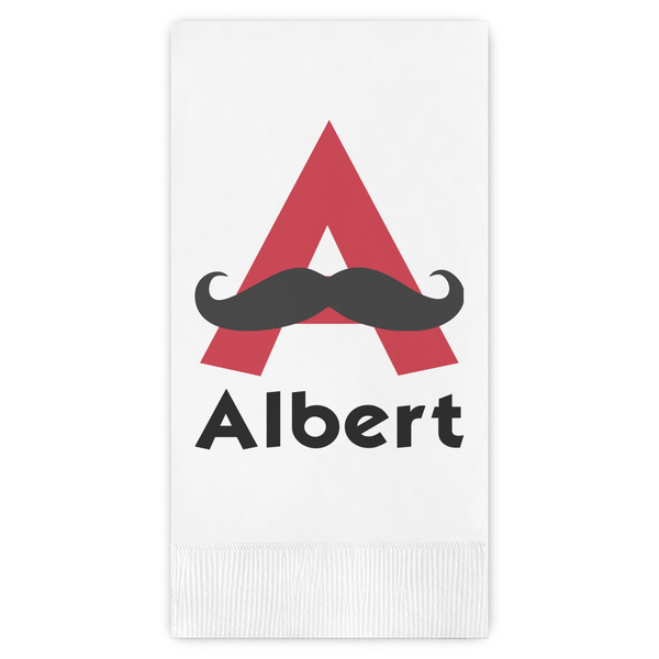 Custom Mustache Print Guest Paper Towels - Full Color (Personalized)