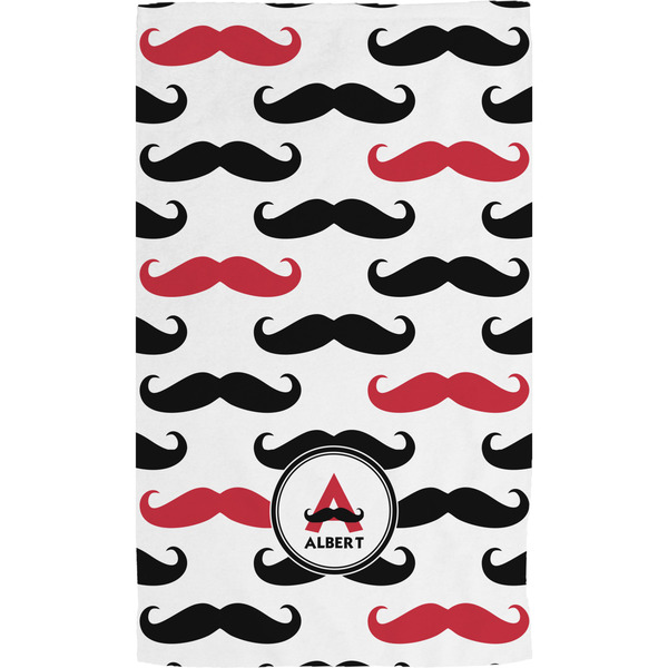 Moustache Print Hand Towel (Personalized)
