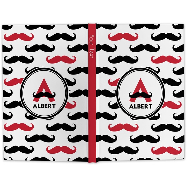 Mustache Print Hard Cover Journal - Apvl