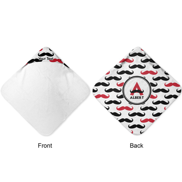 Mustache Print Hooded Baby Towel- Approval
