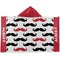 Mustache Print Kids Hooded Towel (Personalized)