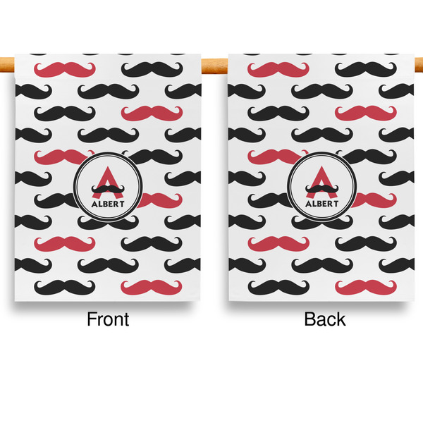 Mustache Print House Flags - Double Sided - APPROVAL