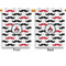 Mustache Print House Flags - Double Sided - APPROVAL