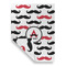 Mustache Print House Flags - Double Sided - FRONT FOLDED