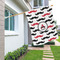 Mustache Print House Flags - Double Sided - LIFESTYLE