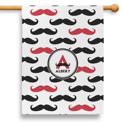 Mustache Print 28" House Flag (Personalized)