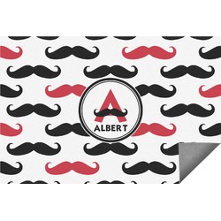 Mustache Print Indoor / Outdoor Rug (Personalized)