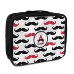Mustache Print Insulated Lunch Bag (Personalized)