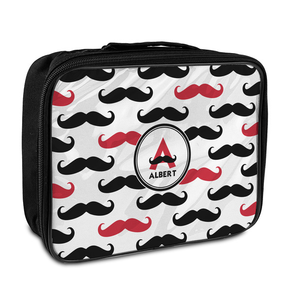 Custom Mustache Print Insulated Lunch Bag (Personalized)