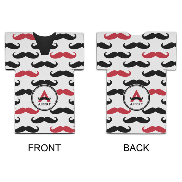 Mustache Print Jersey Bottle Cooler - APPROVAL