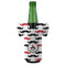 Mustache Print Jersey Bottle Cooler - FRONT (on bottle)