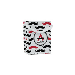 Mustache Print Jewelry Gift Bags - Gloss (Personalized)