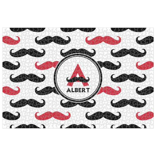 Custom Mustache Print Jigsaw Puzzle - 1000-piece (Personalized)