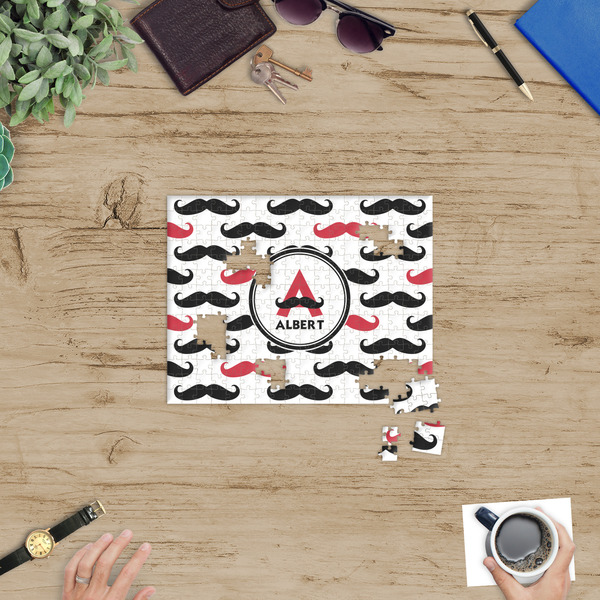 Mustache Print Jigsaw Puzzle 252 Piece - In Context
