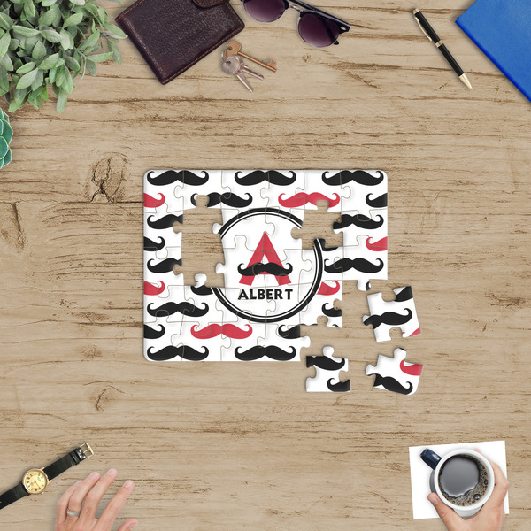 Mustache Print Jigsaw Puzzle 30 Piece - In Context