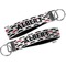 Mustache Print Key-chain - Metal and Nylon - Front and Back