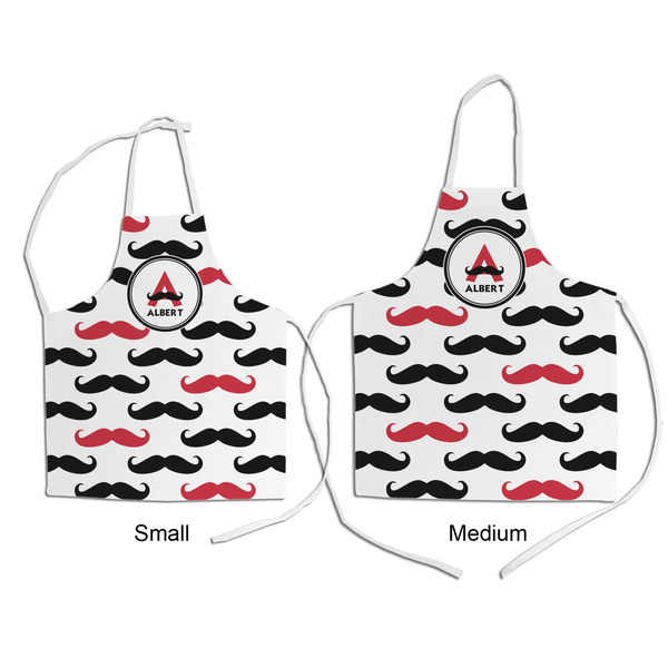 Mustache Print Kid's Aprons - Comparison
