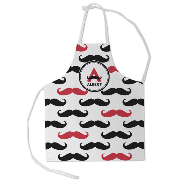 Custom Mustache Print Kid's Apron - Small (Personalized)