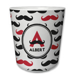 Mustache Print Plastic Tumbler 6oz (Personalized)