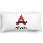 Mustache Print Pillow Case - King - Graphic (Personalized)