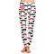 Mustache Print Ladies Leggings - 2X-Large (Personalized)