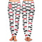Mustache Print Ladies Leggings - Front and Back