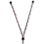 Mustache Print Lanyard (Personalized)