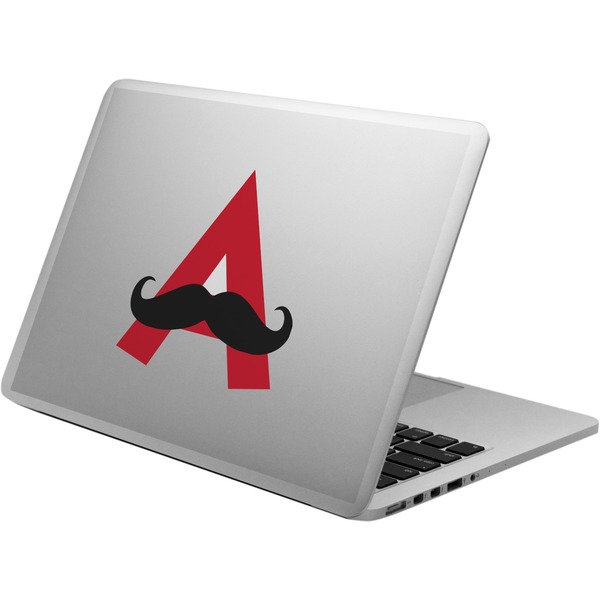 Custom Mustache Print Laptop Decal (Personalized)