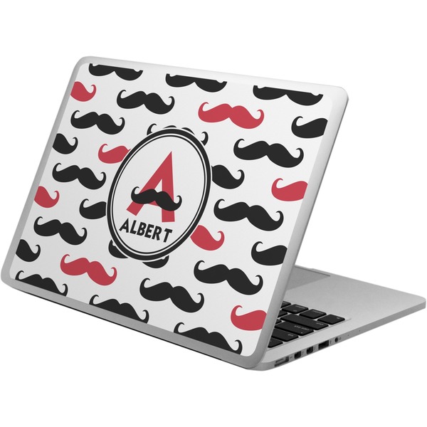 Custom Mustache Print Laptop Skin - Custom Sized (Personalized)