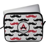 Mustache Print Laptop Sleeve / Case - 15" (Personalized)
