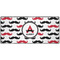 Mustache Print Large Gaming Mats - FRONT