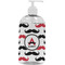 Mustache Print Large Liquid Dispenser (16 oz) - White