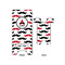 Mustache Print Large Phone Stand - Front & Back