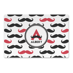 Mustache Print Large Rectangle Car Magnet (Personalized)